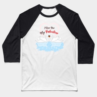 Swans with love Baseball T-Shirt